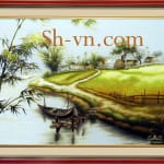 乡村风景画手工刺绣＝可愛的故鄉　99＝SHVN 2099 - 60cm x 70cm (2)